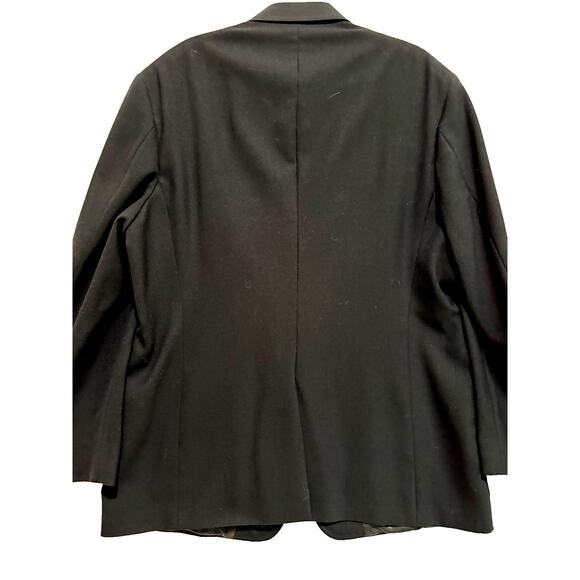 Vtg Palm Beach 42R Navy Blue Hopsack Gold Button Wool Blazer Jacket Sport Coat - Picture 5 of 12